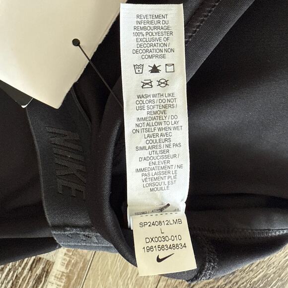 Nike Womens Black Indy Scoop-Neck Light Support Racerback Tank Top Large NEW - Picture 6 of 7